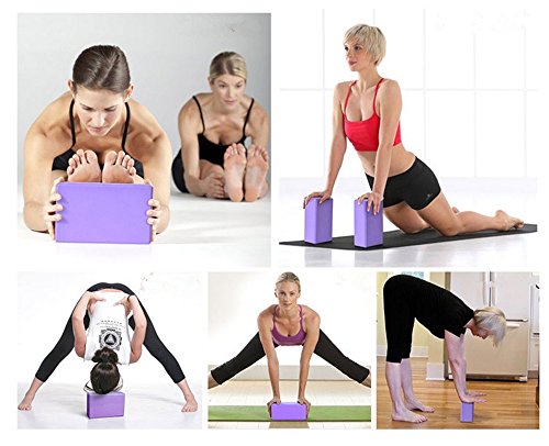 migliora la forza pilates in schiuma EVA ad alta densità antiscivolo superficie morbida Blocco per yoga meditazione 2 pezzi aiuta lequilibrio la flessibilità supporta e approfondisce pose per yoga