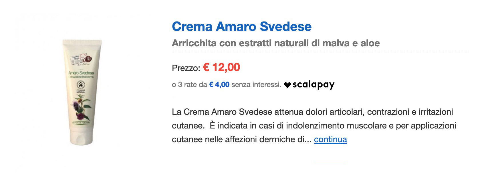 Crema amaro svedese